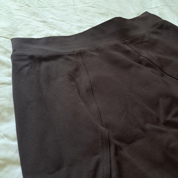 Vivian Wong | Dark chocolate brown stretchy women's semi casual pencil skirt - Picture 3 of 7